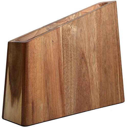 Resafy Magnetic Knife Wooden Block Knife Display Holder Rack Double Side Magnetic Stands with Strong Enhanced Magnets Kinves Strip Magnetic Knife Holder