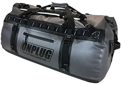 Unplug Ultimate Adventure Bag | 1680D strapazierfähige wasserdichte Seesack | wasserdichte Seesack für Camping, Motorrad, Trockentasche, Jagdtasche, Abenteuer-Sporttasche, wasserdichte Tasche