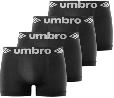 Umbro Calzoncillo Ropa Interior Hombre Microfibra (Paquete de 4)