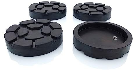 TYGERIX® 4x Tamponi a Cuffia Ponte Sollevatore a Colonne da 100 mm | Prodotto Italiano | Perfetta Aderenza | Ottimo Grip | Anti Vibrazioni | Per Ponti Sollevatori a Bracci Ravaglioli Sirio e altri