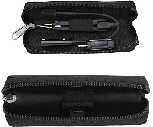 Compact Organizer Bag, PU Portable Tool Storage Bag Handbag Zipper Waterproof Toolkit for TS80P TS100 DT71