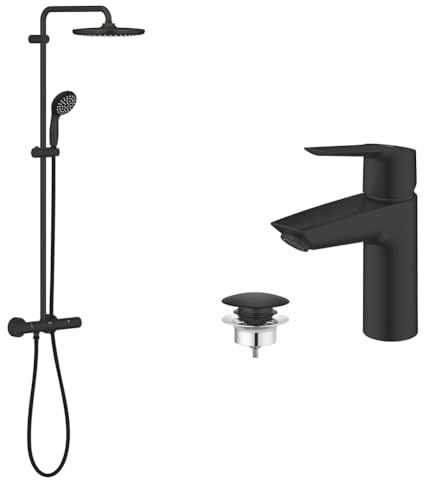 GROHE Vitalio Start System 250 - Duschsystem & QUICKFIX Start - Einhand- Waschtischarmatur