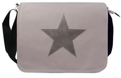 Glamexx24 Tasche Handtaschen Schultertasche Umhängetasche mit Stern Muster Tragetasche Laptoptasche Messenger Bag Herren für Arbeit Freizeit oder Schule
