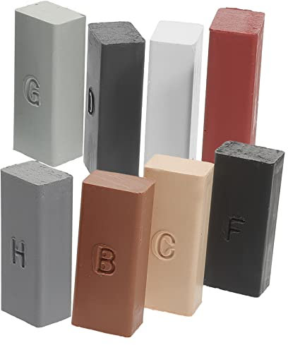 Healeved Kit Riparazione Pavimenti e Piastrelle Con Cera Termica Colorata Per Riparazioni Rapide Di Parquet Ceramica Marmo e Laminati Riempitivo Per Buchi e Graffi Su Superfici in Legno