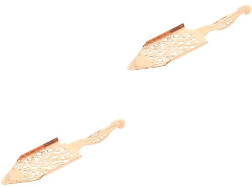 Amosfun 2pcs Stainless Steel Absinthe Spoon Hollow Absinthe Dripper Bar Accessory