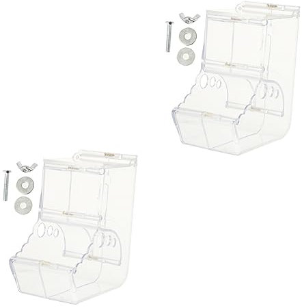 BESPORTBLE 2pcs Pet Food Dispenser Feeder Hut Hamster Food Holder for Animal Feeder Bowl in