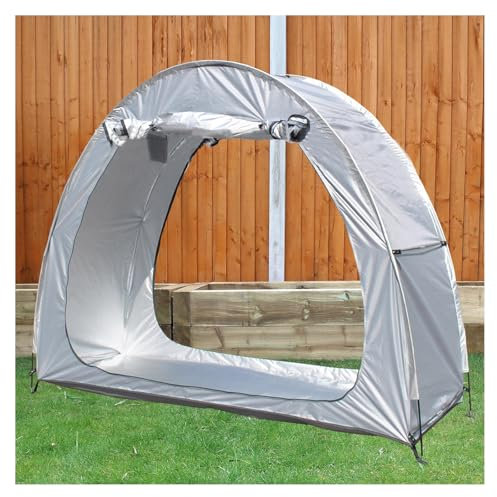 Tente de vélo étanche pour 2 ou 5 vélos - Abri de rangement extérieur facile à monter et à épisser - Argenté