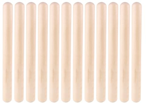 Orffs Percussion-Instrument, Musik-Sticks aus Holz, für Kinder, Studenten, Anfänger, 12 Stück