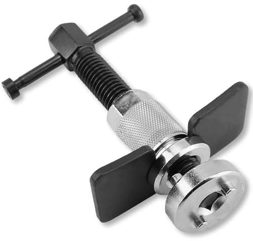 Brake Caliper Rewind Tool Kit,Universal Piston Wind Back Tool for Disc Brakes with Adapters & Cube Set Compatible with Most Cars & Vans