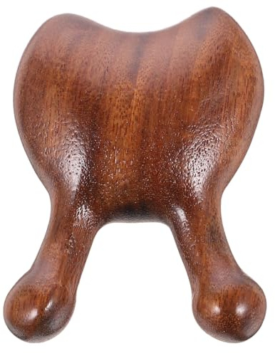 SEWOART Masajeador de Madera para Nariz y Rostro Color Marrón Natural Herramienta Portátil sin Rasguños para Masaje Nasal y Acupresión en Casa