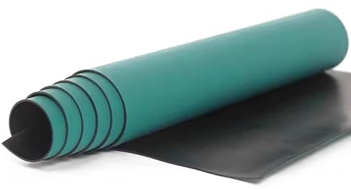 Large Soldering Workbench Mat, 2mm Solder Work Mat Anti-Static Rubber, Non-Slip Heat Resistant Worktop Protectors for Electronics Repair Soldering Station(16x157inch)