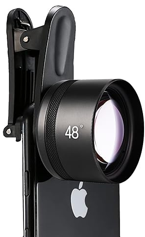 Kase Teleobiettivo III per iPhone 15 14 13 12 11 8 X XR Samsung Android, filettatura 17 mm/corpo in metallo