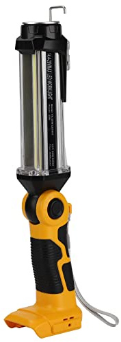 25W 2000LM LED Lampe für Dewalt akku 18V 54V, 18v Taschenlampe für Camping, Autoreparatur, Notfall und Baustellenbeleuchtung
