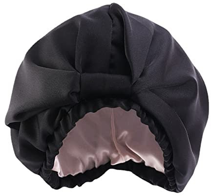 Damen-Hut, doppellagig, seidig, Satin, fester Knoten, Turban-Kappe, Kopfbedeckung, weiche Haarpflege, Chemo-Kappe