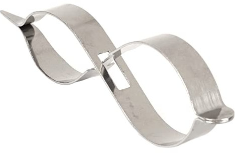 Pinzas para Soldar Joyas de Acero Inoxidable con Clip de Rebote de Punta Recta de Alta Elasticidad, para Fijar Anillos y Soldar Fácilmente