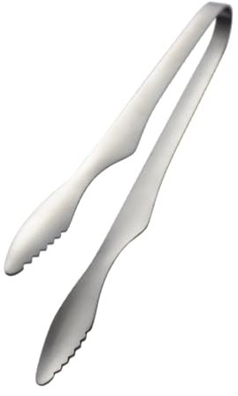 MAGICLULU 2pcs Grill Tongs Portable Food Clip Stainless Steel Barbecue Clamp Kitchen BBQ Tool for Steak