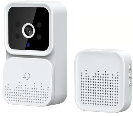 Smart Video Doorbell - Doorbell Camera Wireless HD Camera IR Alarm Security Door Bell Wi-Fi Intercom for Home
