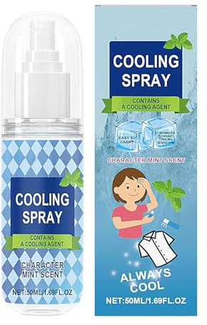 laxreheye Spray rafraîchissant pour le corps | Spray rafraîchissant pour le visage 50 ml, liquide anti-UV hydratant et rafraîchissant avec brouillard de glace pour une utilisation pendant le sport