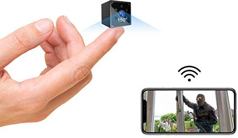 KEAN Spy Camera, 4K HD Mini WiFi Wireless Hidden Camera Smallest Security Cameras with App Micro Nanny Cam Night Vision Motion Activated Alerts Secret Surveillance Cameras for Indoor/Home