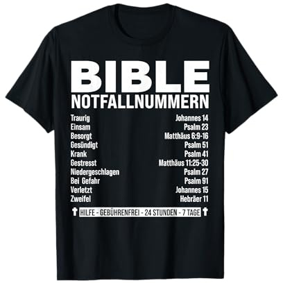 Bibel Jesus Gott Kirche Herren Damen Christliche Christen T-Shirt