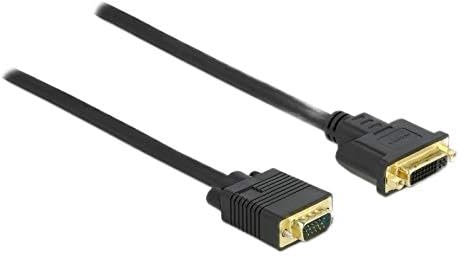 Delock Cable DVI 24+5 Hembra a VGA Macho 1 m