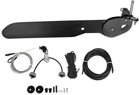 Alomejor Kajak Ruder Kunststoff Kanu Ruder Wasserfahrzeug Fischerboot Ruder Zubehör Fußsteuerung Lenksystem