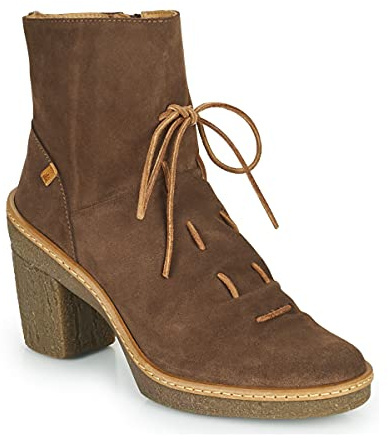 El Naturalista N5429 Haya, ankelboots med klack för damer, Brun, 41 EU