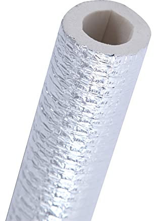 WFENG Rohrisolierung 10 mm Wand, für Rohre mit 23-130 mm Durchmesser, Isolierschlauch zum Schutz von Rohren und zur Wärmeerhaltung/Length 100cm / ID 28mm