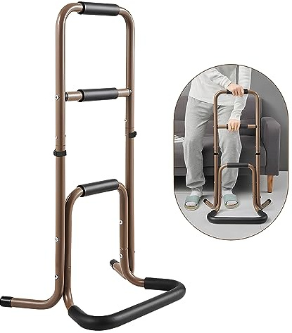 Rails latéraux de lit pour adultes âgés – Assistance pour chaise pour personnes âgées avec manchon de protection en mousse, barres d'appui pour le côté de la baignoire, aide au support pour personnes