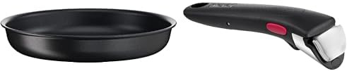 Tefal Ingenio Eco Resist Poêle 28 cm, Empilable, Induction, Facile à nettoyer, Revêtement antiadhésif & Ingenio Poignée amovible noire, Verrouillage sécurité 3 points, Garantie 10 ans