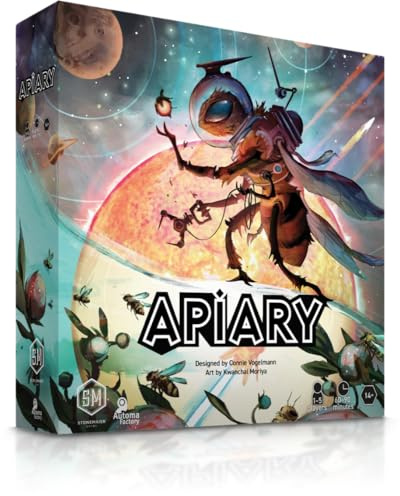 Stonemaier Games: Apiary (jeu de base) par Connie Vogelmann | Un jeu de société de stratégie sur les abeilles hyper intelligentes dans l'espace | Construisez votre ruche, explorez l'espace, développez