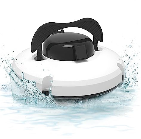 Nettoyeurs automatiques de piscine Aspirateur de piscine sans fil robot nettoyeur de piscine avec double moteur auto-stationnement for équipement de nettoyage de piscine à sol plat Robot de nettoyage