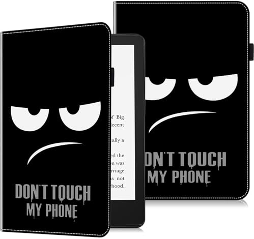 GLANDOTU Hülle für 6,8 Kindle Paperwhite (11. Generation - 2021) und Kindle Paperwhite Signature Edition Schutzhülle, Flip PU Leder Schutzhülle Tasche mit Auto Sleep/Wake - Don't Touch