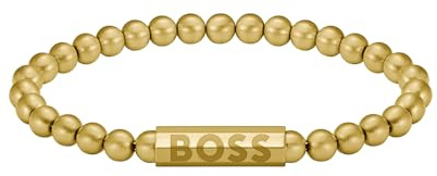 HBJ BOSS Jewelry Armband mit Schmuckperlen für Herren Kollektion SPHERE in Gelbgold - 1580666M