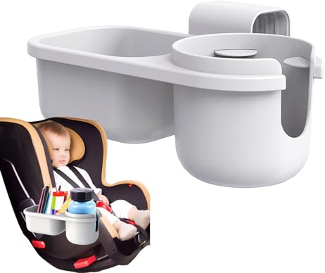 Stroller Cup Holder,Back Seat Cup Holder - Car Seat Cup Holder for Child Car Seat, Multifunctional Bottle Holder for Wheelchair