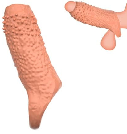 Pension Manschette Penishülle mit Graten Penismanschetten Pension Vergrößerung Verlängerung Aufsatz Penis Hülle Penisverlängerung Penishüllen Cocksleeves Cock Sleeve Bdsms Spielzeug Extrem für Männer