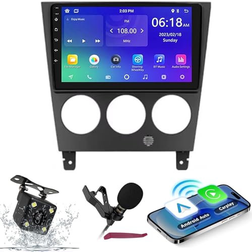 HXSQcar Android 14 Car Radio Navi for S-ubaru Impreza GD GG 2002-2007 9 Screen Radio with Wireless Carplay Android Car GPS Navigation support Bluetooth 5.0 HIFI FM 5G-WiFi SWC MIC Camera (M700S)