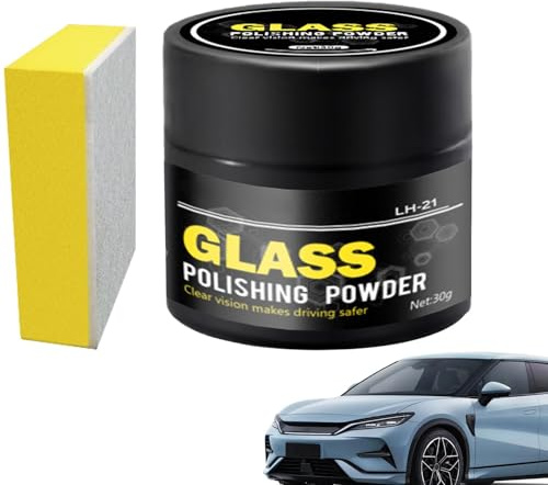 Compuesto para pulido de vidrio, Solución para lavado de ventanas para automóviles, Compuesto para pulido de vidrio Clarity | Detergente para quitar arañazos en el parabrisas, polvo limpiador de cri