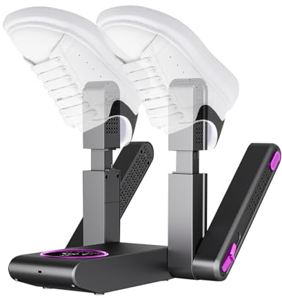 Asciugascarpe elettrico,Asciugascarpe per scarpe da ginnastica | Scalda scarponi con asciugatrice per scarpe da ginnastica,Display digitale, asciuga scarpe pieghevole, deodorante per scarpe, asciuga s