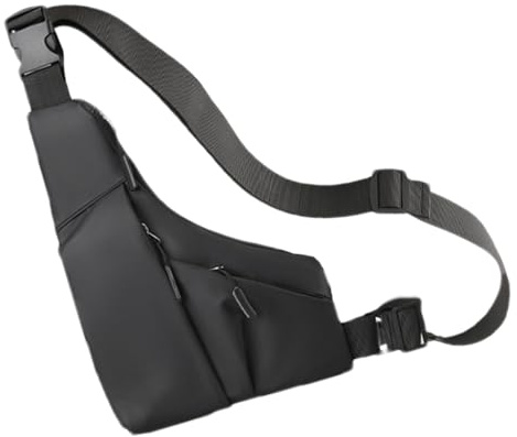 shpuuyy Running Bag Chest Phone Holder | Fanny Pack Waterproof Chest Bag | Adjustable Shoulder Straps Running Waist Packs Triangle Shape Compact