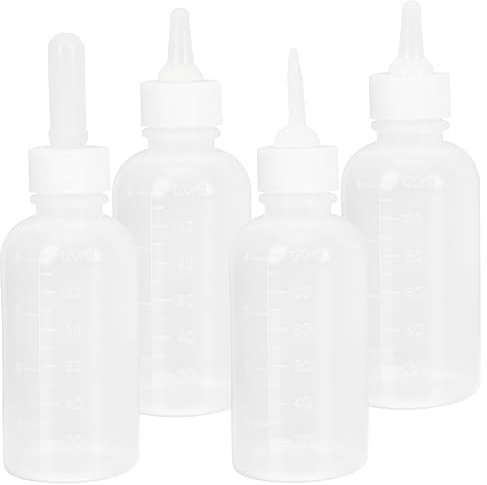 BESPORTBLE 4stücke Haustier-futterflasche Aus Hochwertigem Material Für Welpen Und Kätzchen Wiederverwendbar Temperaturbeständig Mit Kleinen Flaschen Für Hamster Lämmer Und Andere Haustiere