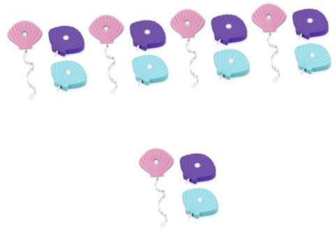 Operitacx 5 Set Metro A Nastro A Conchiglia Luce Flessometro Misurare Nastro Di Misurazione Per Il Corpo Piccolo Metro A Nastro Metro A Nastro Flessibile Colla Morbida in Pvc 3 Pezzi * 5