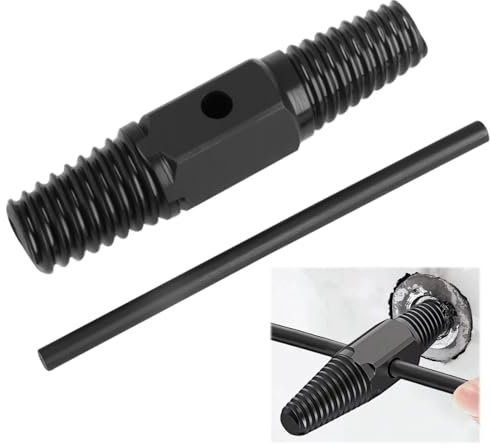Estrattore Di Viti a Doppia Testa 1/2 E 3/4 Pollici, Estrattore per Tubi, Estrattore Di Filetti, Strumento per Rimuovere Viti E Tubi Danneggiati