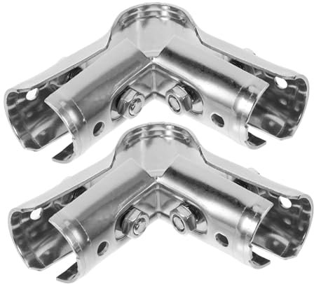 HOMSFOU 2pezzi Adattatori Per Tubi Da Giardino Supporti Per Tubi Inossidabile Raccordi Per Tubazioni Di Facili Da Installare e Resistenti Alla Corrosione