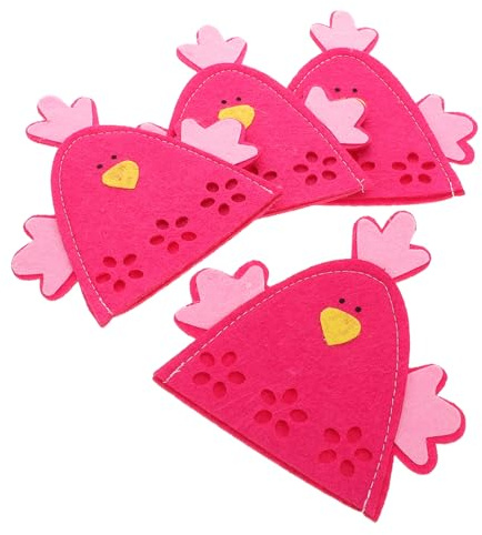 BESTonZON 4pezzi Copriuova Forma di di di Sacchetti per Conservare Le Uova Coperture Decorative Riutilizzabili Articoli per Feste Primaverili Decorazioni per Feste di