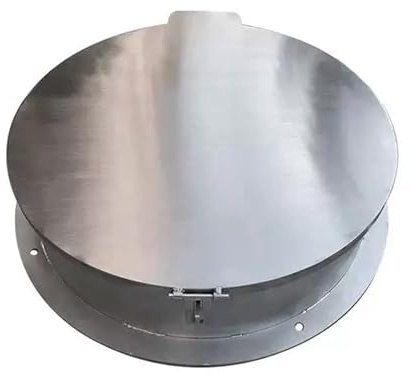 Couvercle de trou d'égout rond en acier inoxydable avec serrure – Couvercle de puits de drainage boulonné pour réservoir d'eaux usées et solution d'accès sécurisé pour les systèmes d'égout