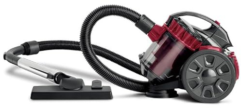 Aspiradora sin bolsa con motor de alta potencia de 2600 W, capacidad de polvo de 1,5 L, cable de 5 m, filtro HEPA de 4 etapas, herramienta turbo para una eliminación eficiente del pelo de mascotas