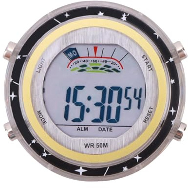 Reloj de salpicadero de scooter - temporizador compacto, reloj | Pantalla LED de motocicleta, reloj impermeable más accesorios de barra de protección de bicicleta para hombres que viajan al aire libre