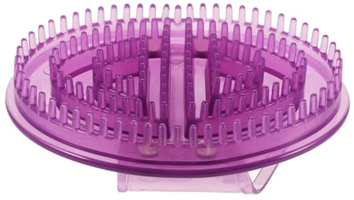 Massagebürste mit Ergonomischem Griff Lila Silikon für Handmassage