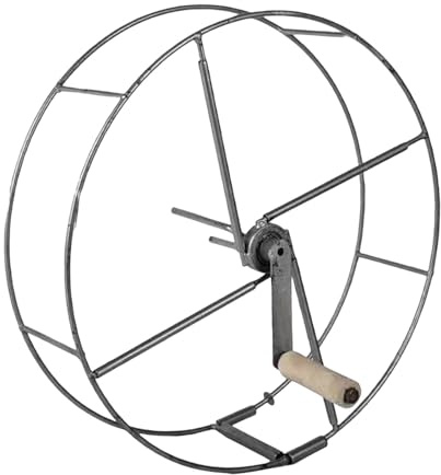 Fenteer Carrello Avvolgitubo Da Giardino, Avvolgitubo per Manichette, Attrezzo in Ferro, Avvolgitubo per Autolavaggio, Supporto per Tubo Dell', Tipo di Maniglia